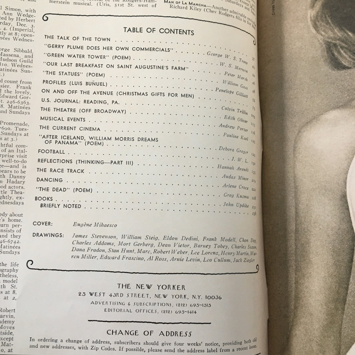 The New Yorker Magazine December 5 1977 Room Service by Eugene Mihaesco No Label