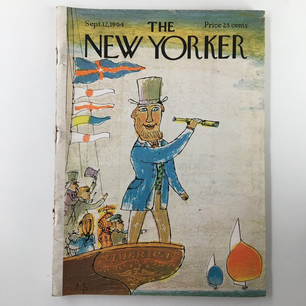 The New Yorker Magazine September 12 1964 Abraham Lincoln Cartoon by Joseph Low