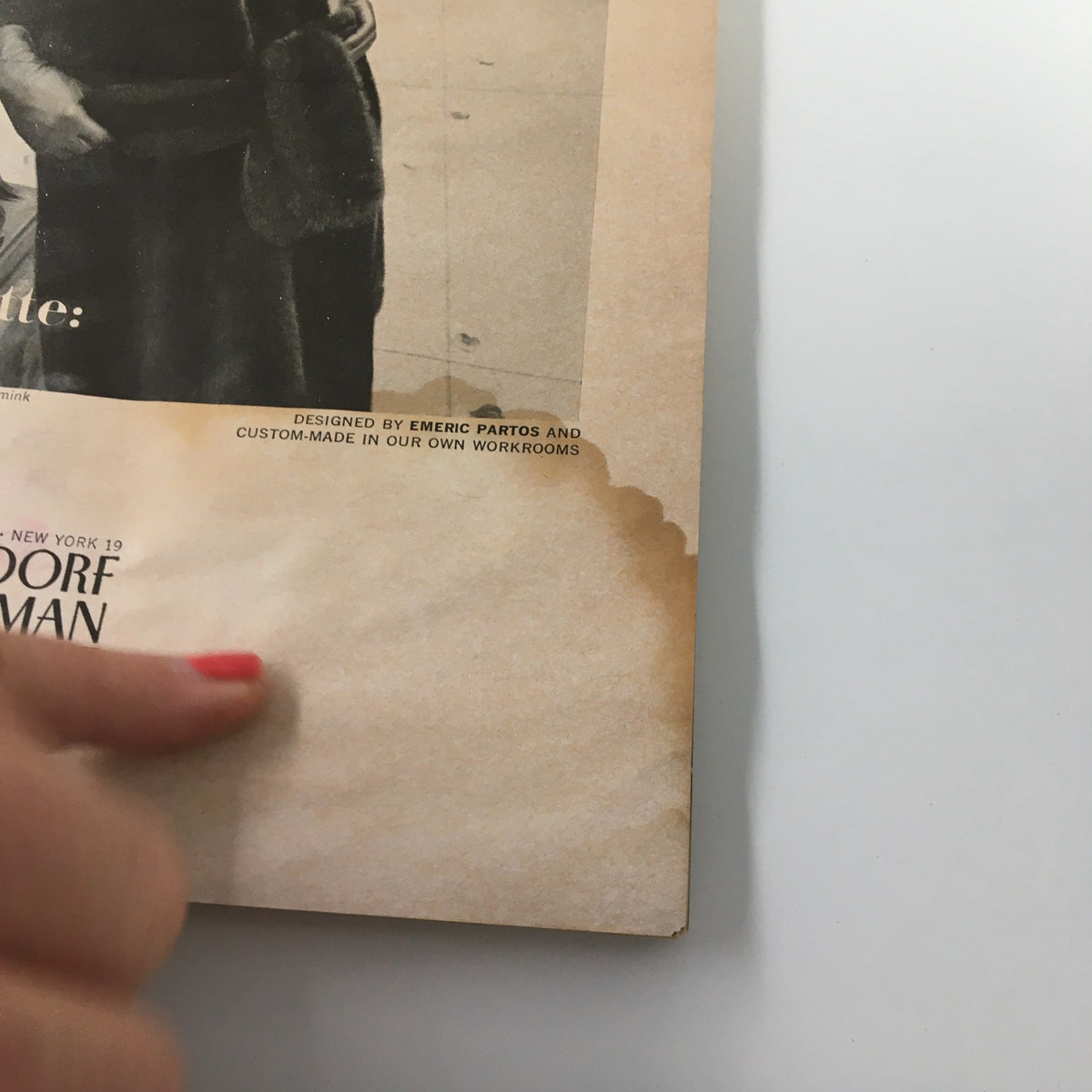 The cover of The New Yorker Magazine September 19, 1964, featuring the title 'Gold at the End of Tunnel' by Charles Martin, showing minor wear and water damage.