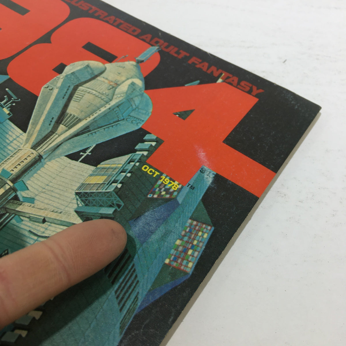 Close-up view of the VTG 1984 A Warren Magazine Number Four cover, highlighting details of the artwork and the date 'October 1978'.