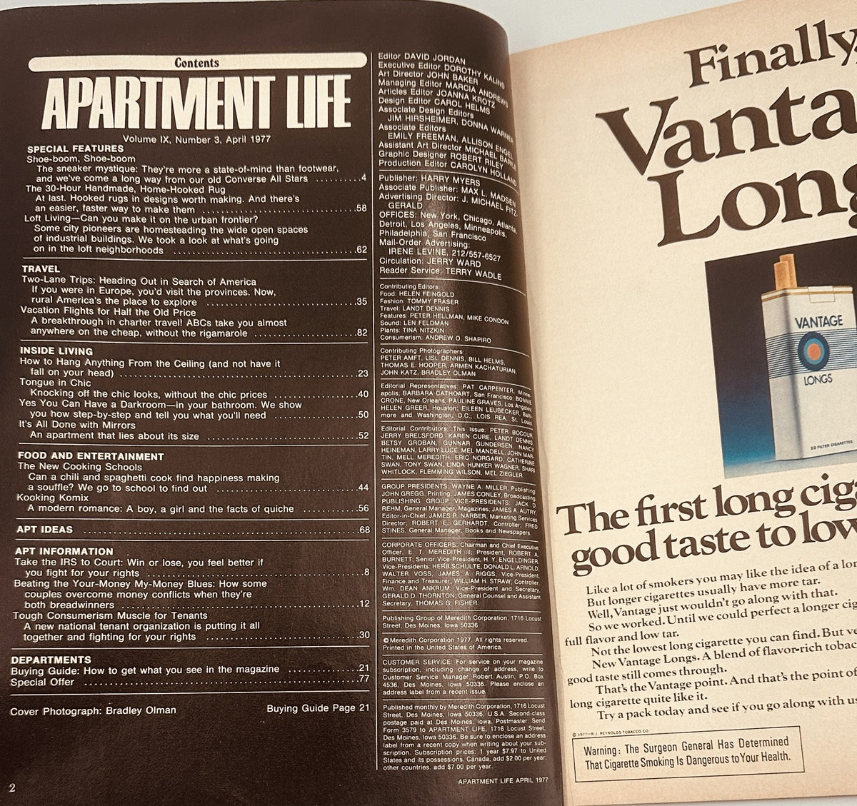Apartment Life Magazine April 1977 Sneaker Mystique Loft Living Cooking
