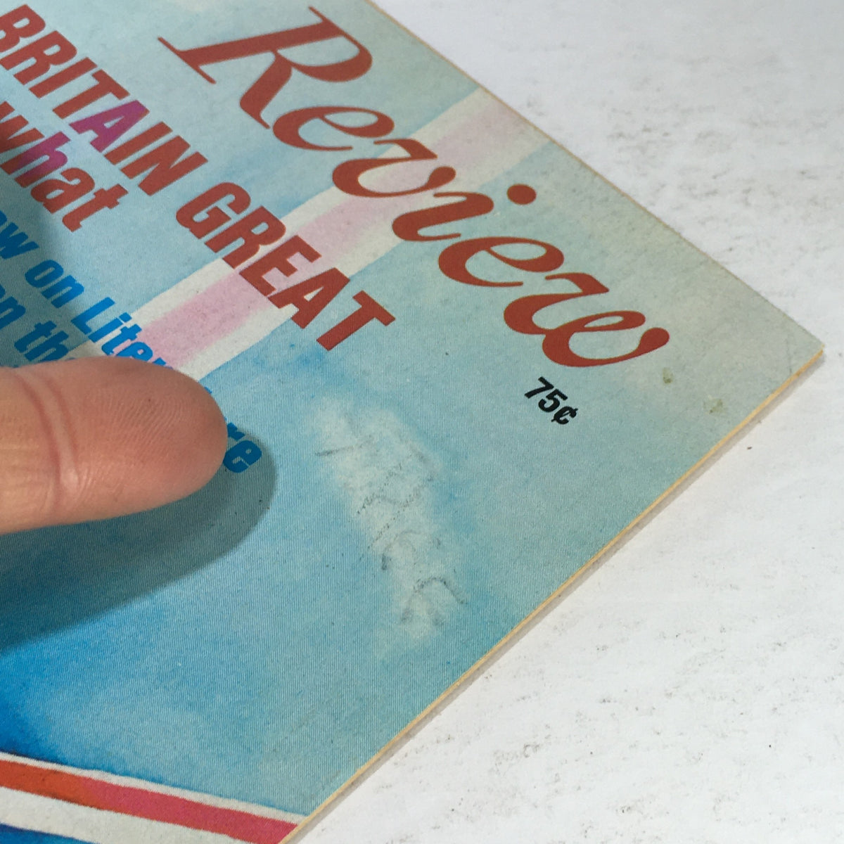 VTG Saturday Review: June 11 1977 cover featuring colorful design, highlighting the theme of literature and arts, with a visible address label and minor wear.