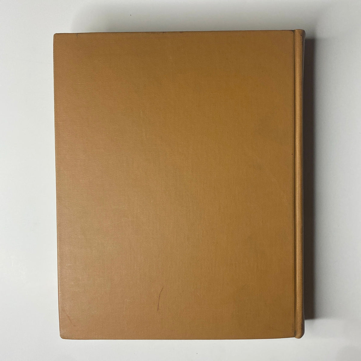 Back cover of The New York Times Library Edition Bound Magazine 1968, showing a plain brown cover.