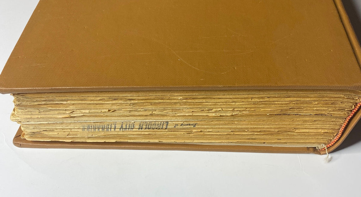 The New York Times Library Edition Bound Magazine 1968 September - October showing the spine of the bound volume, indicating the year of publication 1968.