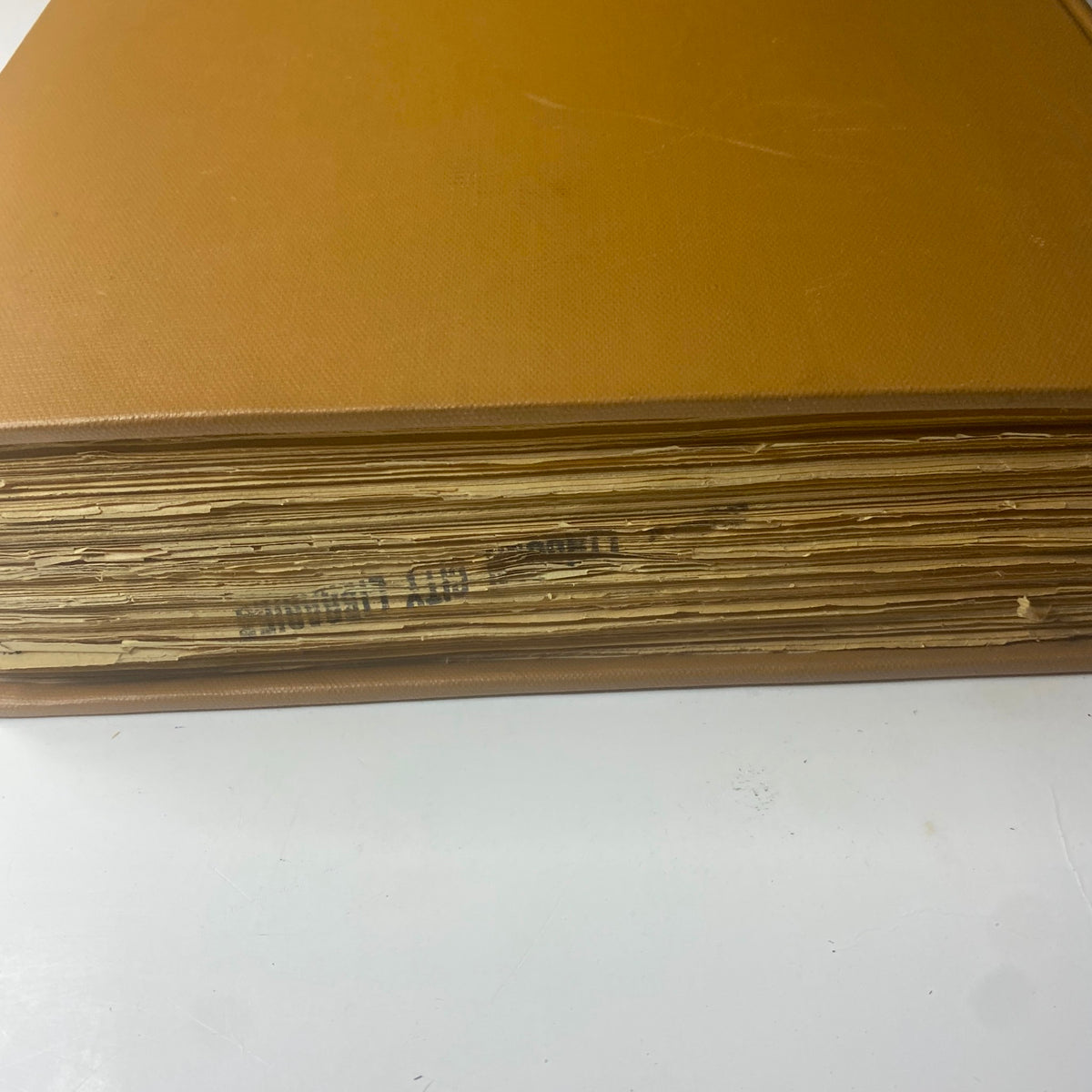 The New York Times Bound Magazine 1969 September - October presenting the spine view of the bound magazine, indicating the age and preservation of this historical collection.