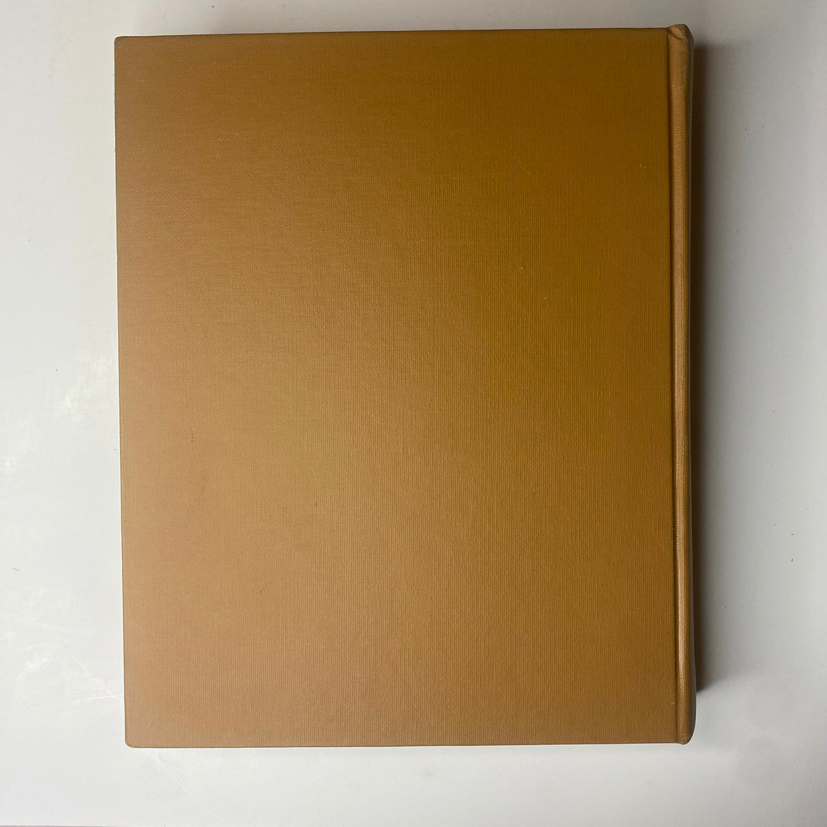 Top view of The New York Times Library Edition Bound Magazine January - February 1969, displaying the brown cover of the bound magazine featuring a simple design.