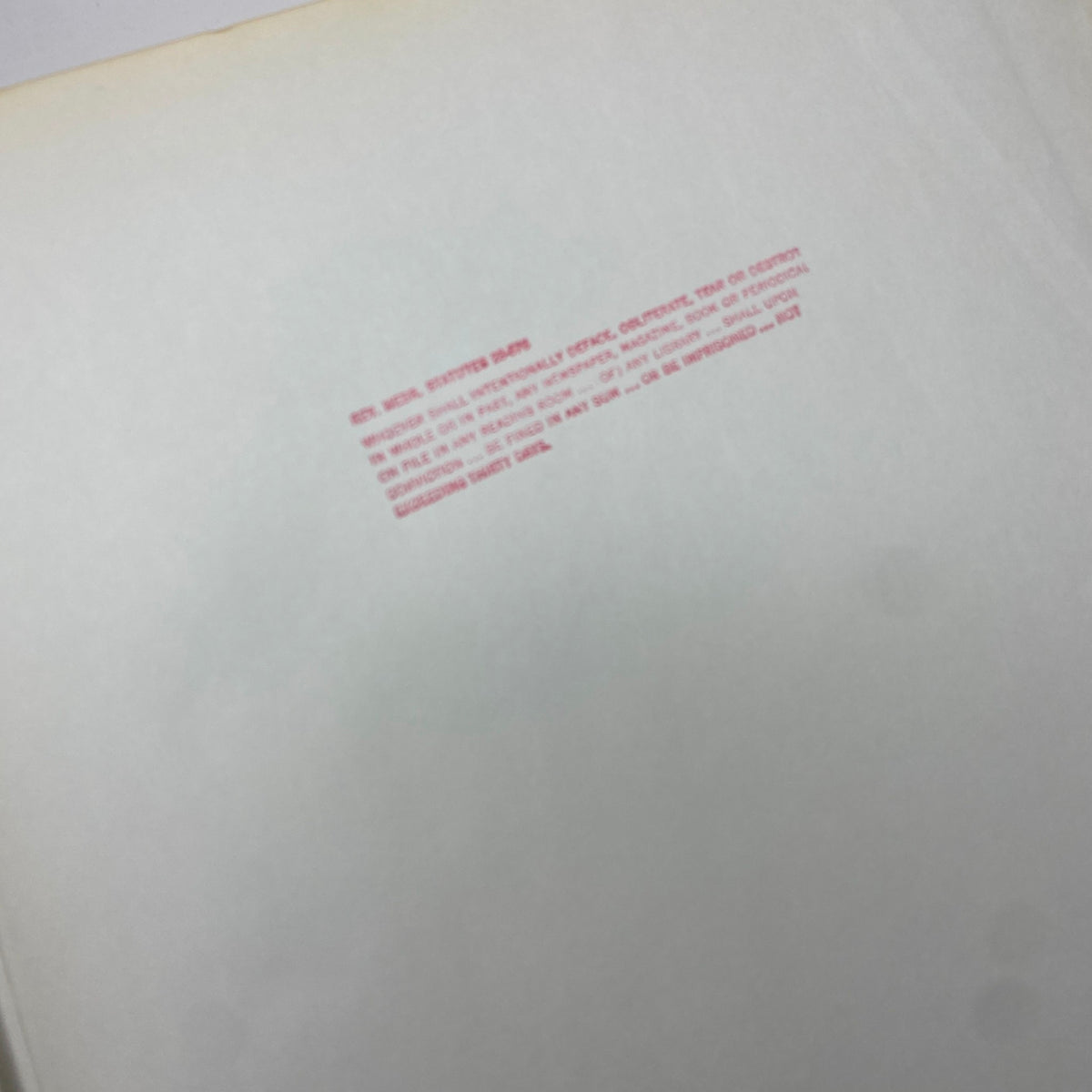 Back cover of the New York Times Bound Magazine November-December 1971, featuring a library property stamp and usage notes.
