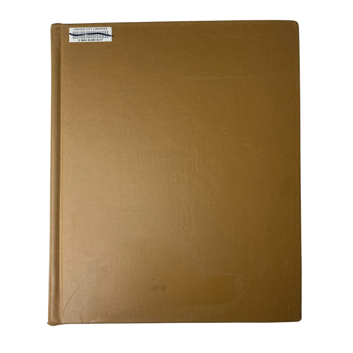 Cover of The New York Times Library Edition Bound Magazine from March to April 1971, showing a gold hardcover with a library sticker.