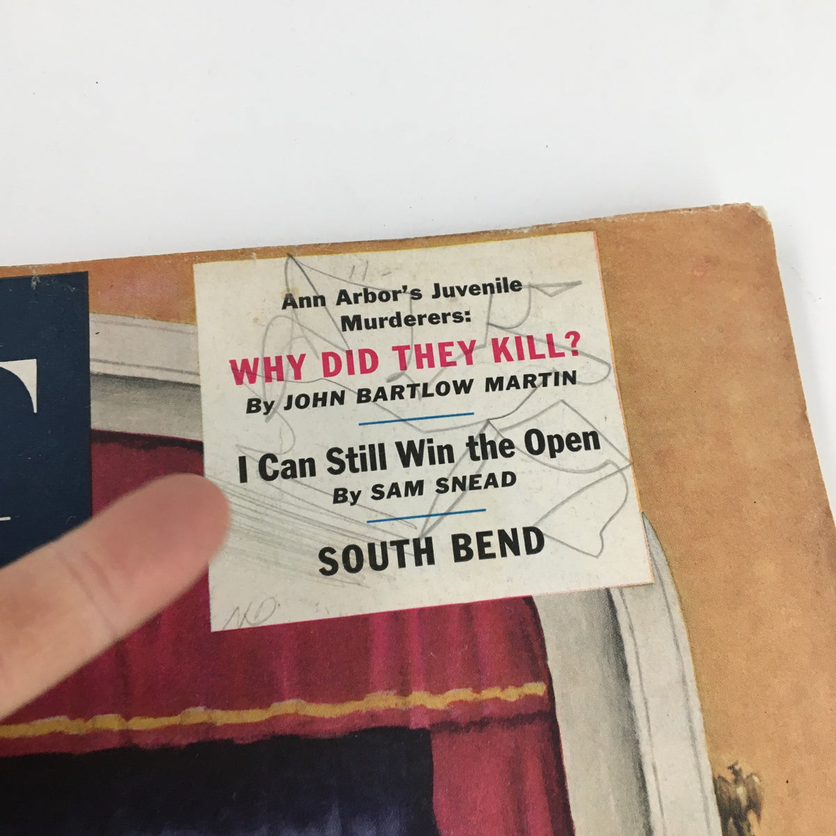 Cover of The Saturday Evening Post June 14, 1952 featuring the title 'Ann Arbor's Juvenile Murderers' and the article 'Why Did They Kill?' by John Bartlow Martin. The image shows minor wear indicative of its vintage status.