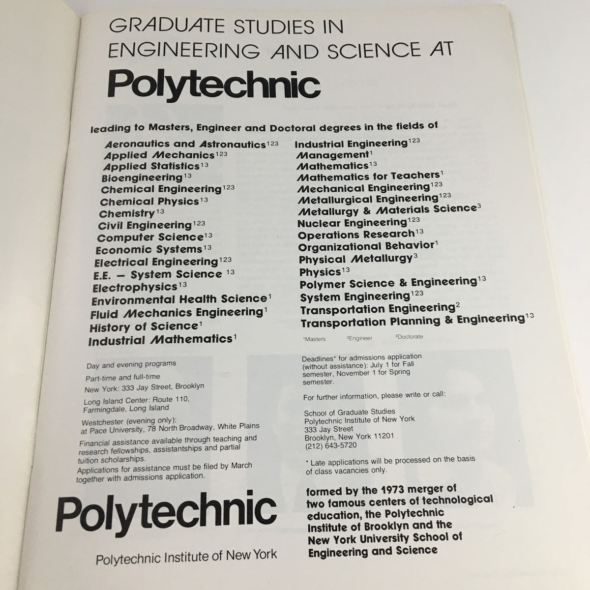 Polytechnic Engineer Fall 1977