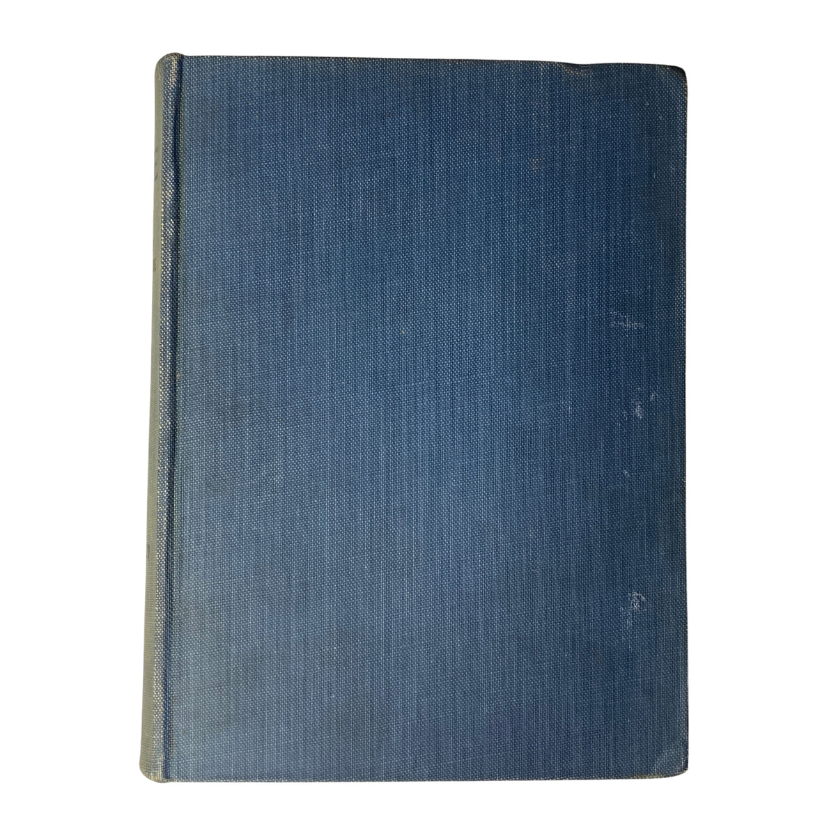 Back cover view of the Time Magazine bound volume, highlighting the blue fabric cover, part of 'Time Magazine Bound Weekly 1926 July - December'.