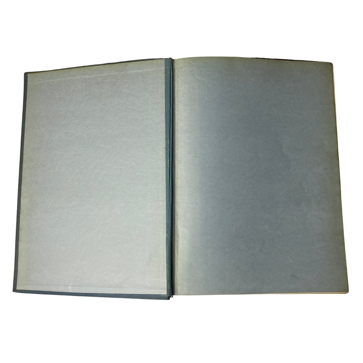 Interior view of the Time Magazine Bound Weekly January to June 1928, displaying its blank pages ready for archival purposes.