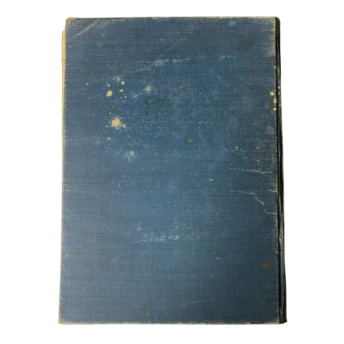 Back cover of Time Magazine Bound Weekly January 6, 1930 - June 30, 1930 featuring a worn blue fabric finish.