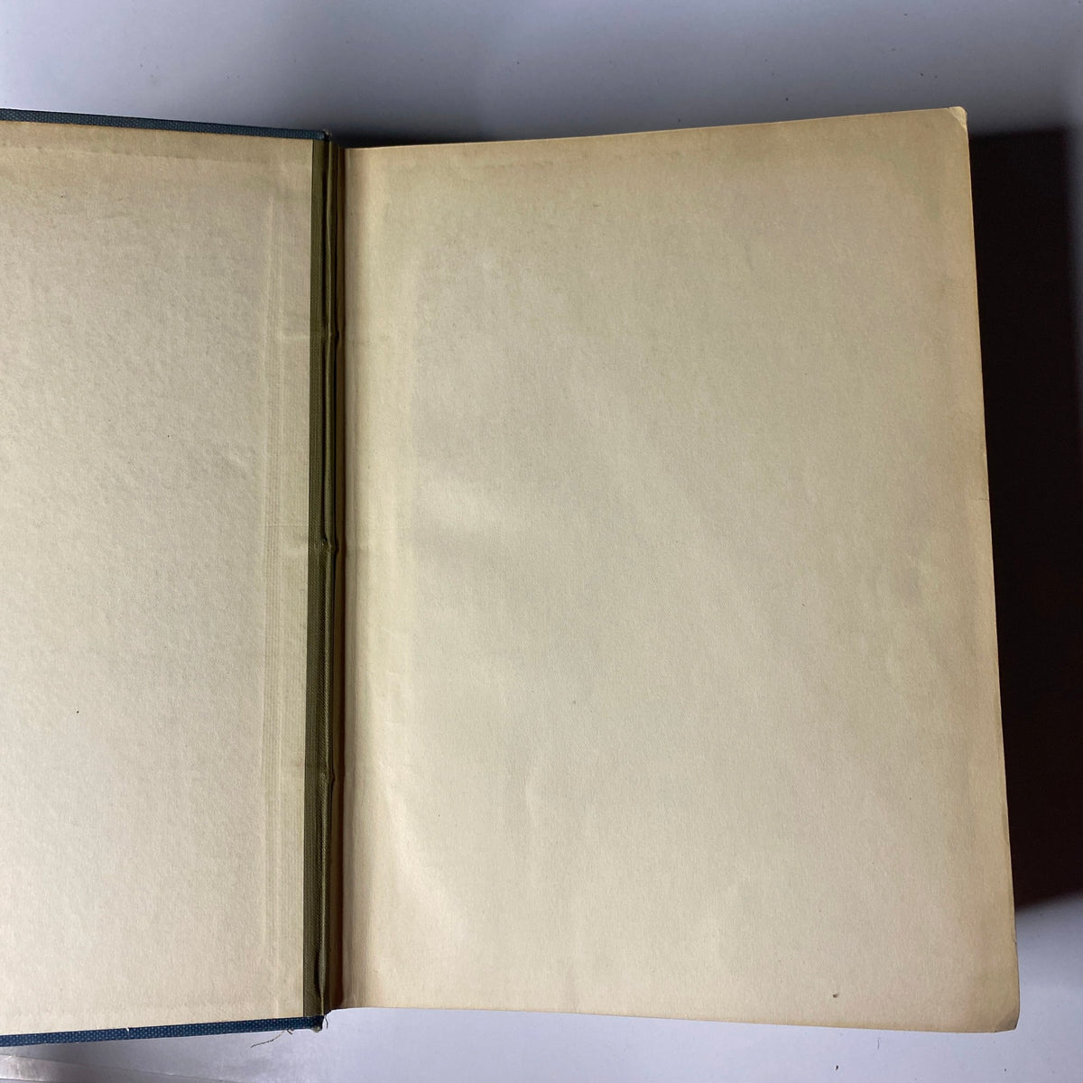 Interior view showing the blank page of Time Magazine Bound Weekly July 7, 1930 - December 29, 1930, with a clean beige background.