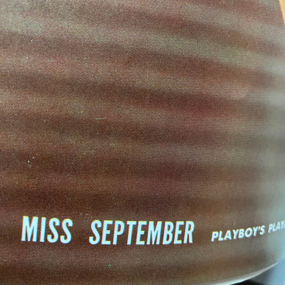 Inside page of VTG Playboy Magazine September 1956 highlighting the Miss September feature, emphasizing the magazine's iconic content.