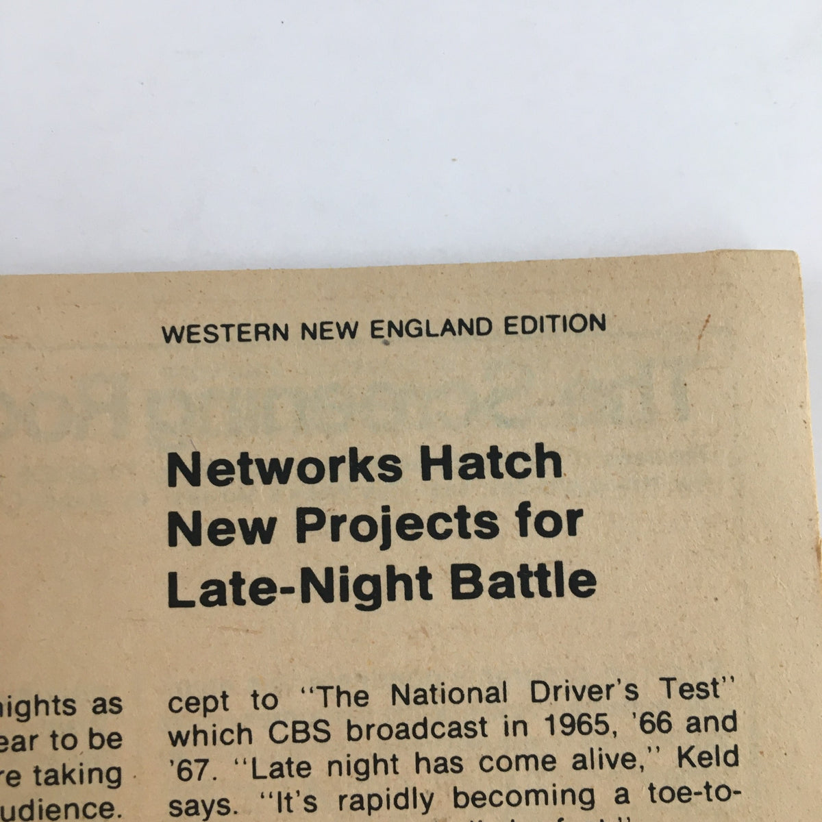 Inner page of TV Guide Magazine June 23, 1979 detailing the Western New England Edition, discussing networks and programming developments.
