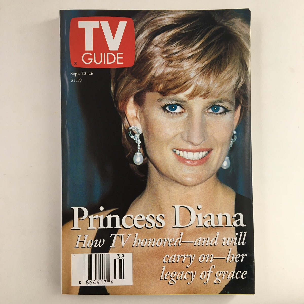Cover of TV Guide Magazine September 20 1997 featuring Princess Diana, highlighting her legacy and connection to television.