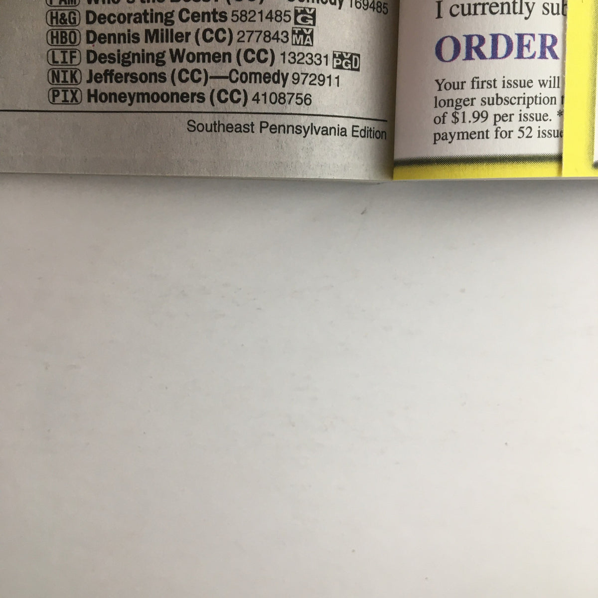 Close-up of the TV Guide Magazine June 23 2001 Women of ER Southeast Pennsylvania Edition featuring subscription information and publication details.
