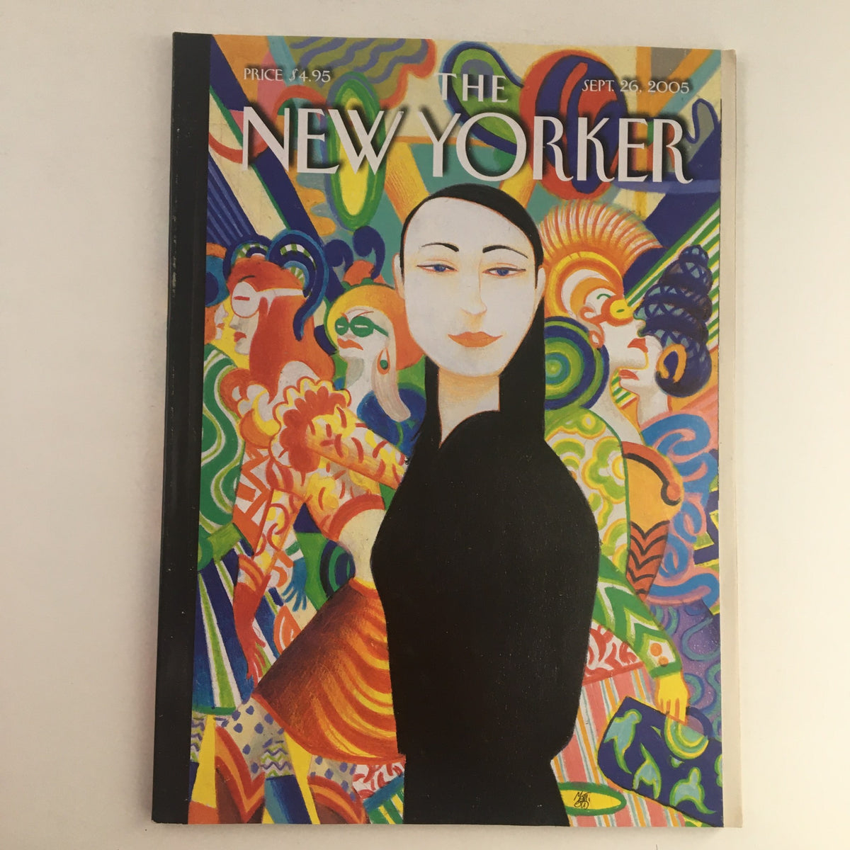 The New Yorker September 26, 2005, cover art by Lorenzo Mattotti, featuring vibrant colors and abstract figures.