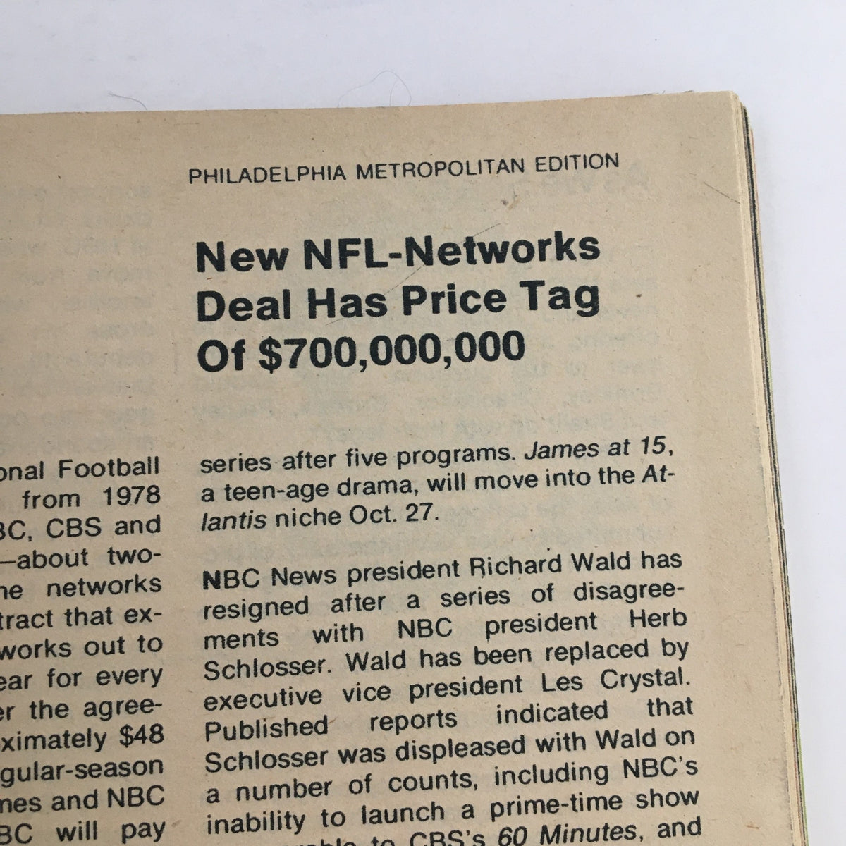 Vintage cover of TV Guide Magazine from October 15, 1977 featuring a headline about NFL-Networks deal, reflecting television history and cultural context of the era.