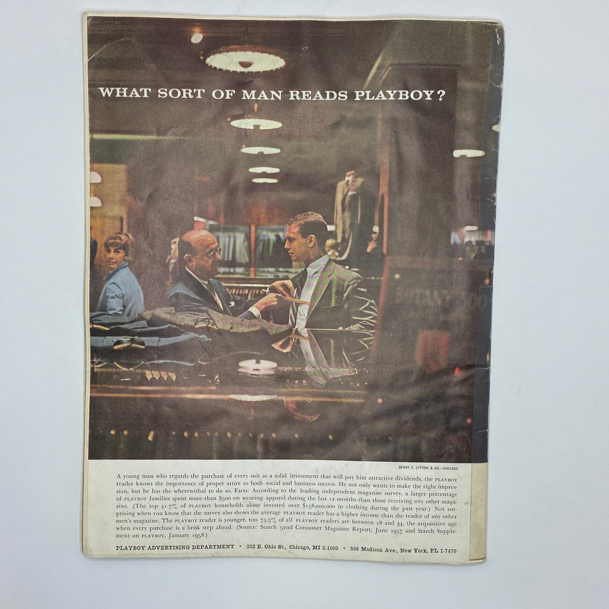 Vintage Playboy Magazine May 1958 Playmate Lari Laine w Centerfold No Label