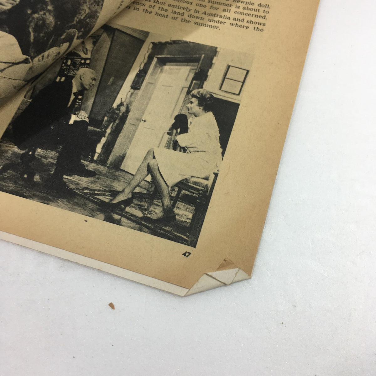 Another inside page of VTG Teen Screen Magazine July 1960 displaying vintage photographs and articles about performers and events.