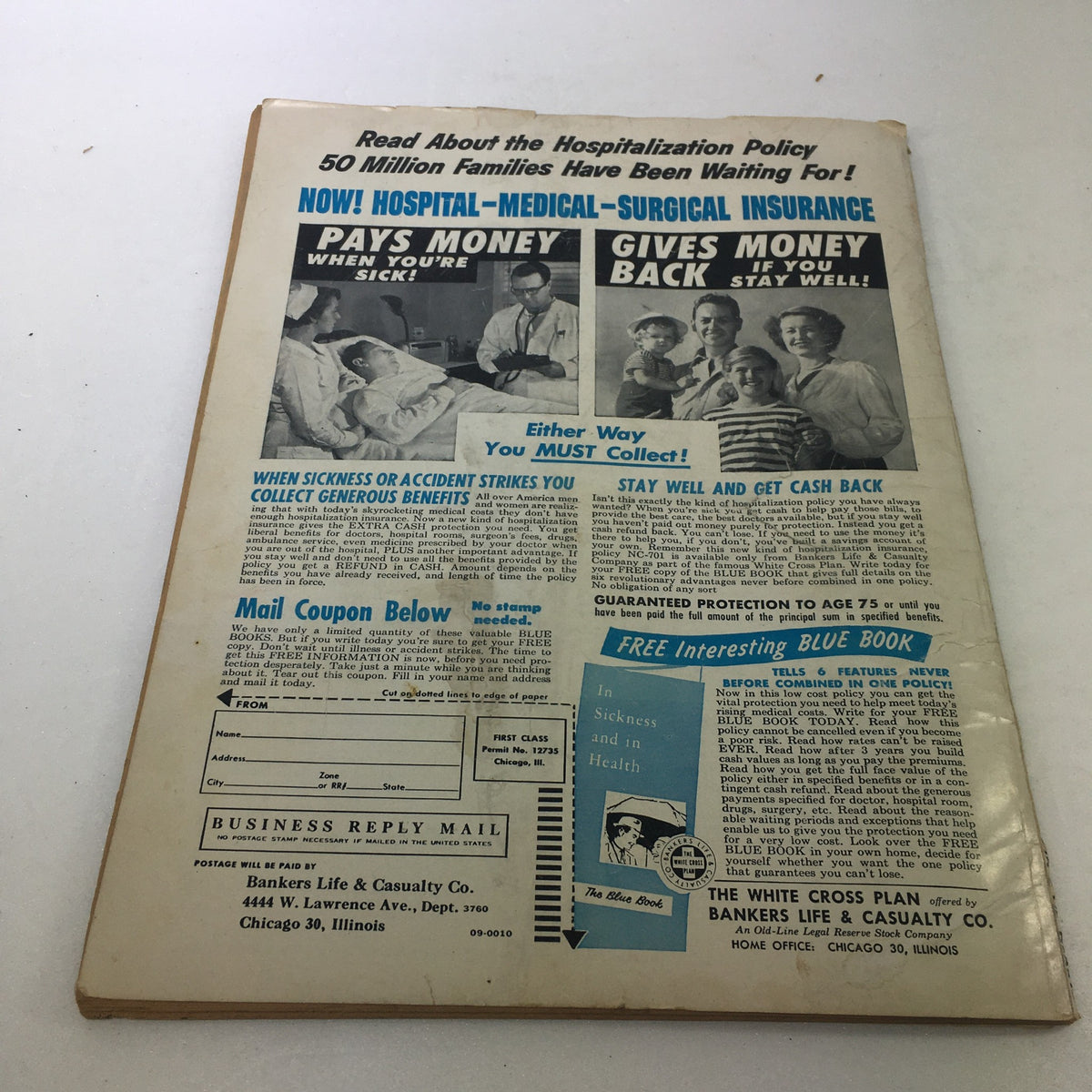 Back cover of the January 1960 Popular Screen Magazine featuring an advertisement, reinforcing its vintage appeal for enthusiasts.
