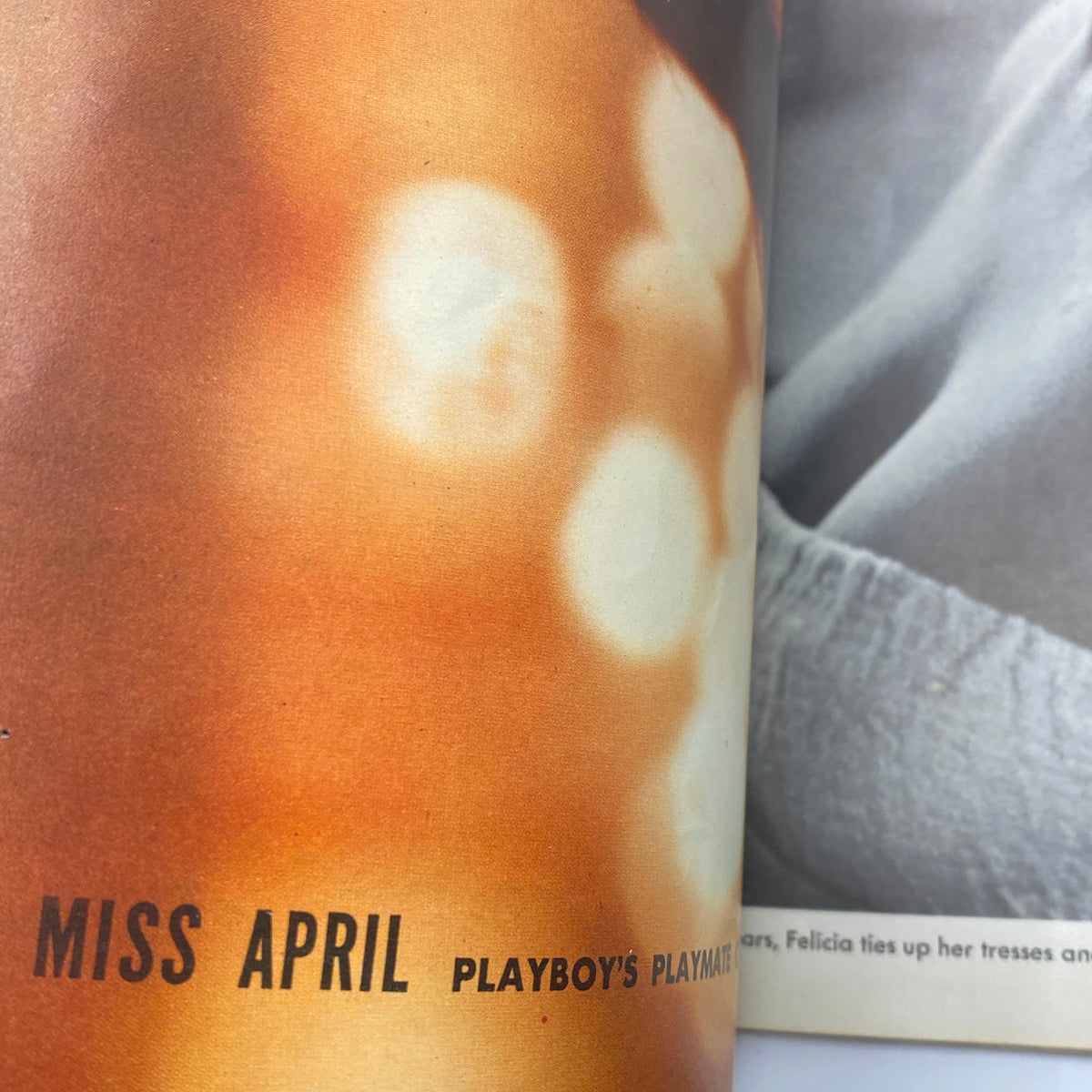 Vintage Playboy Magazine April 1958 Felicia Atkins w Centerfold GD Interior