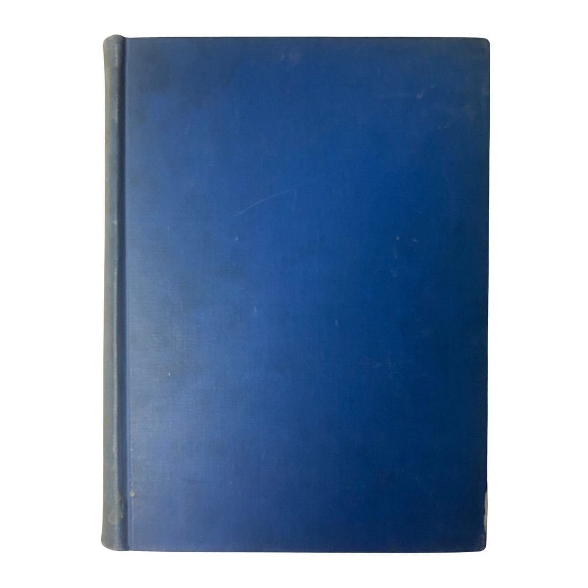 Back cover of the Time Magazine Library Bound January 4-March 28, 1932 edition, featuring a solid blue finish.