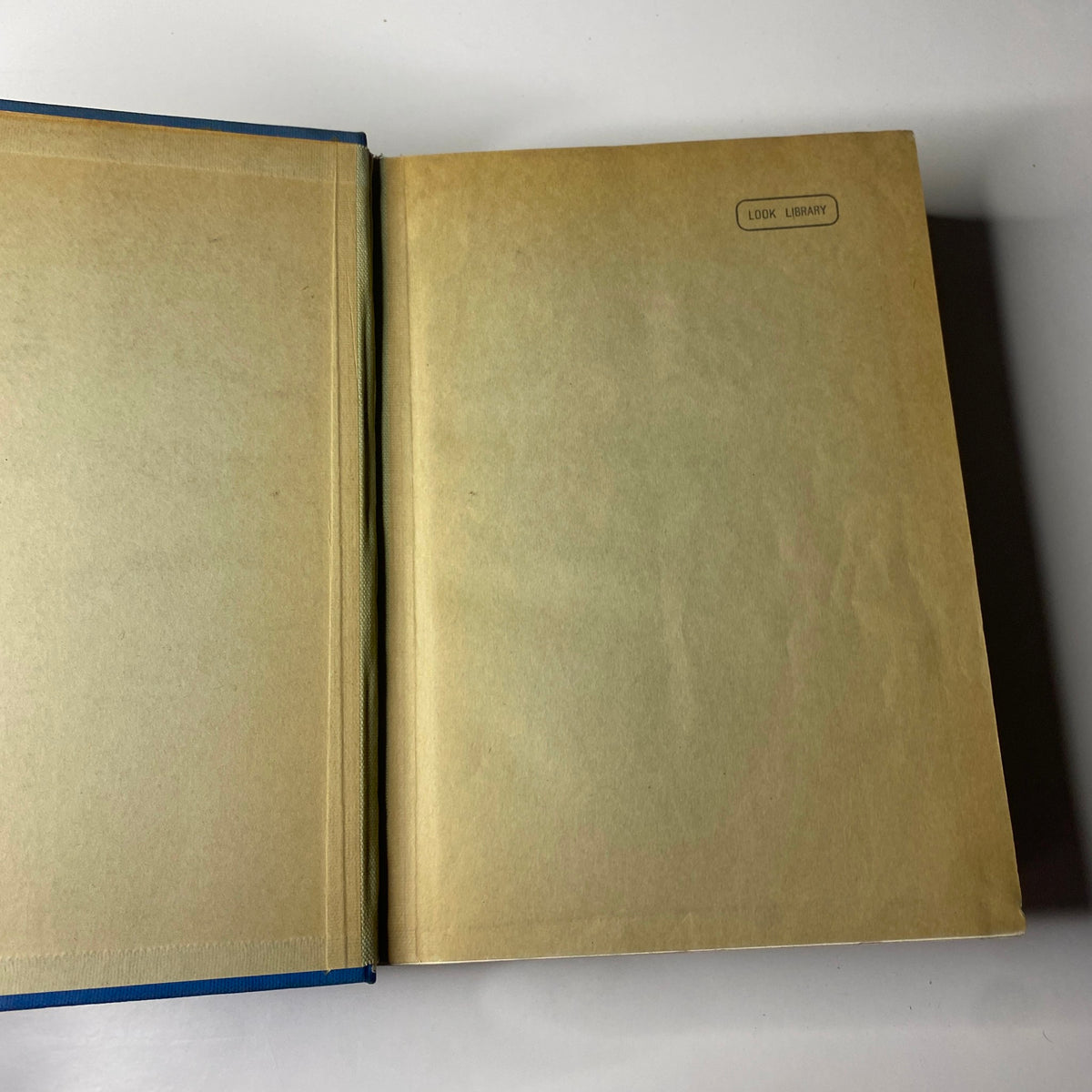 Interior page of the Time Magazine Library Bound January 4-March 29 1937 showing blank pages.