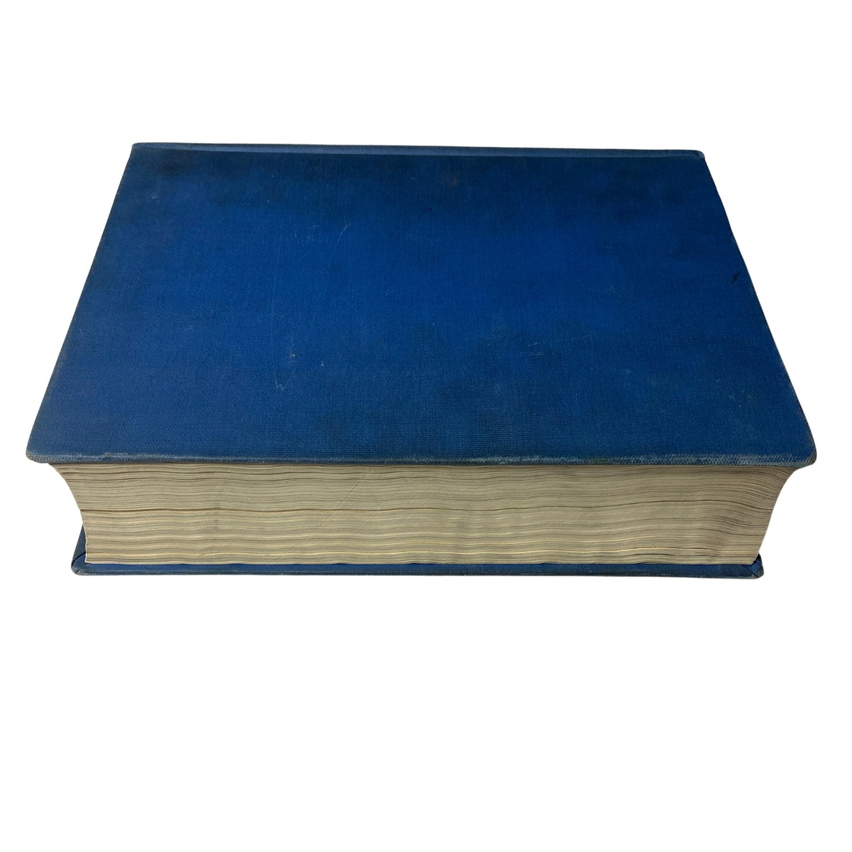 The top view of the blue hardcover Library Bound Time Magazine edition, which includes issues from October 5 to December 28, 1936 highlighting figures like Lou Gehrig and Salvador Dali.