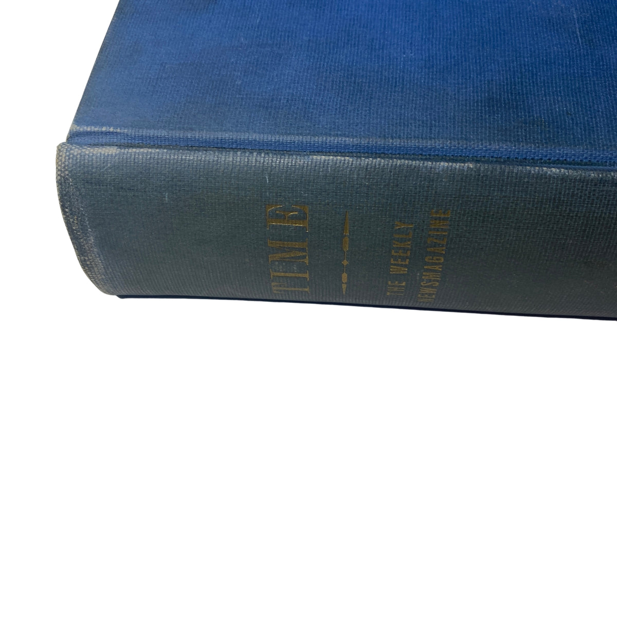 Spine of the Time Magazine Library Bound Weekly, embossed with the title. This edition compiles important historical narratives from October to December 1938, offering insights into the era.