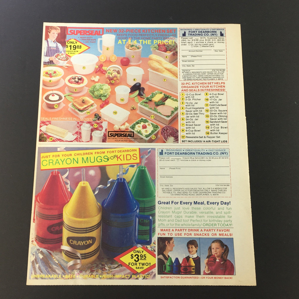 VTG Retro 1985 Gleem Fluoride Toothpaste and Quaker Mr. T Corn & Oats Cereal Coupon back side, displaying additional vintage promotional graphics and product information.