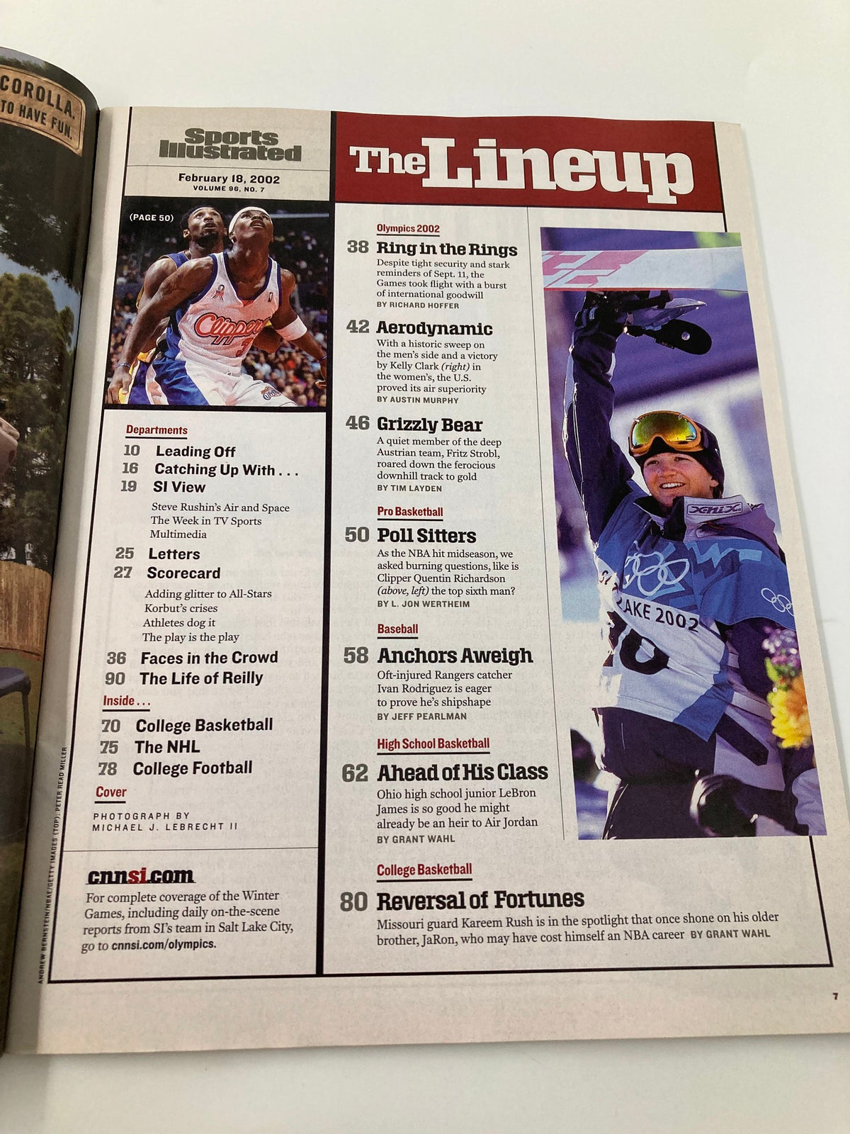 Sports Illustrated Magazine February 18 2002 High School LeBron James No Label