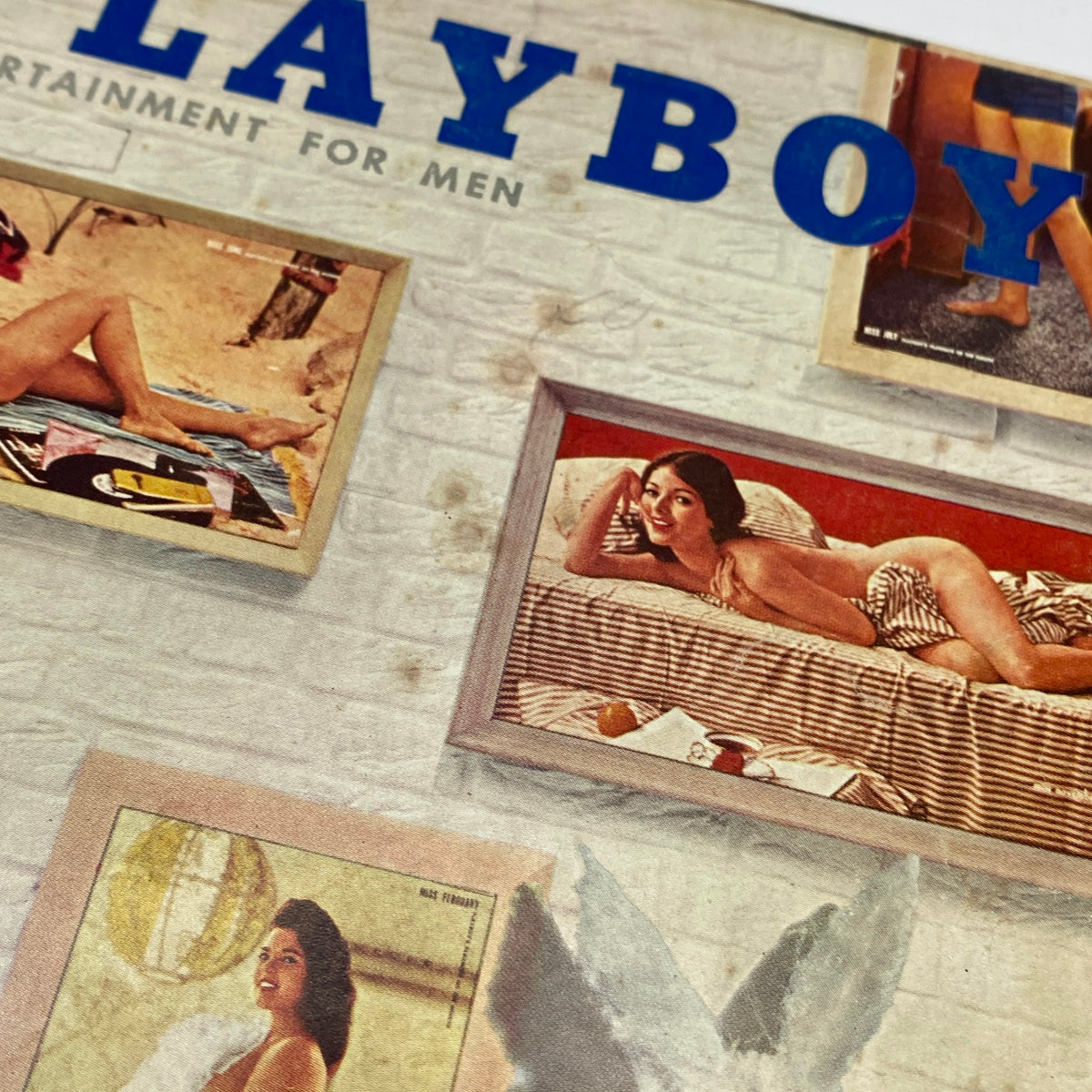 Cover of Playboy Magazine January 1961 featuring Connie Cooper, showcasing vintage art and design indicative of early 1960s culture.
