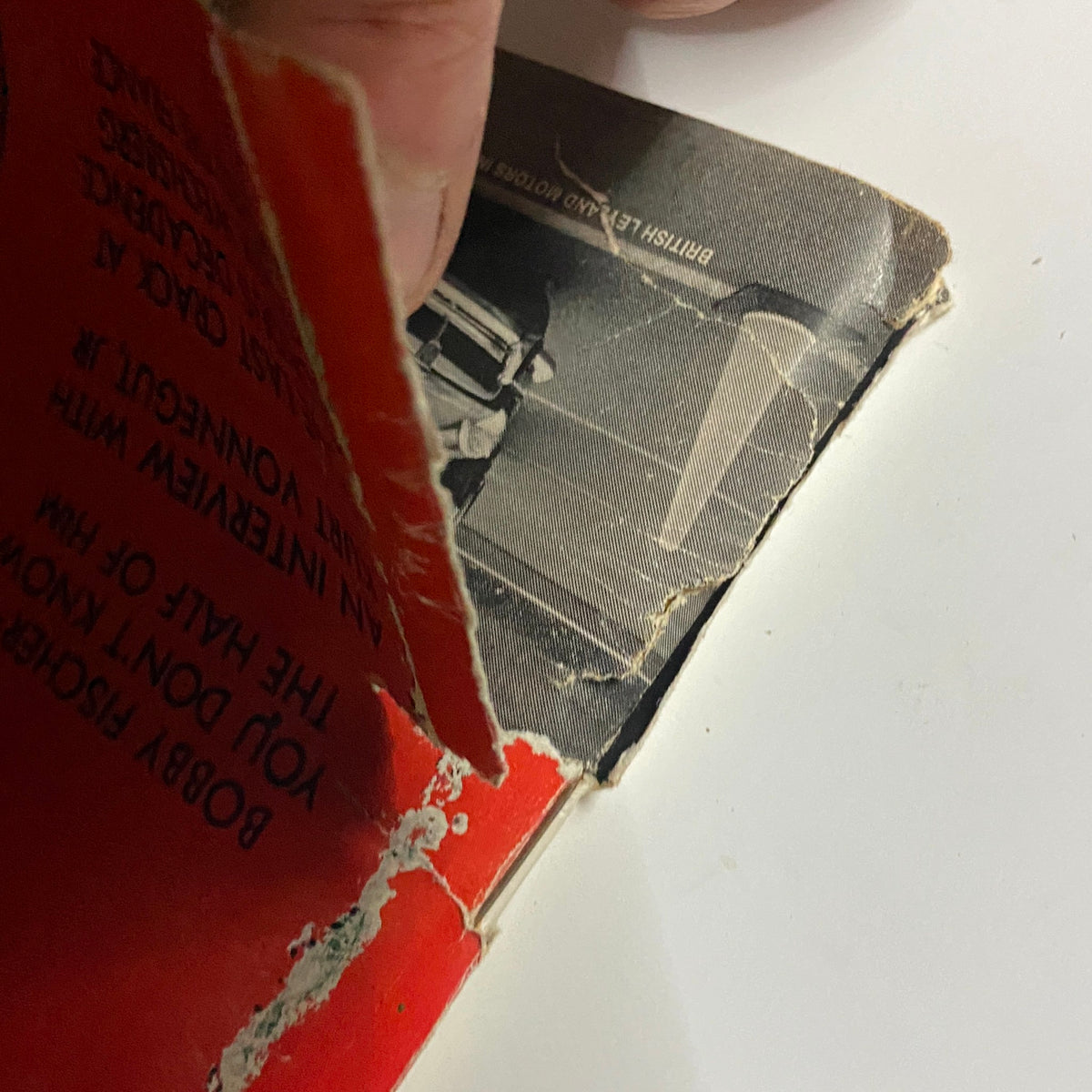 Close-up of worn edge of Playboy Magazine July 1973, showcasing the vintage cover and aging signs typical of collectibles in good condition.