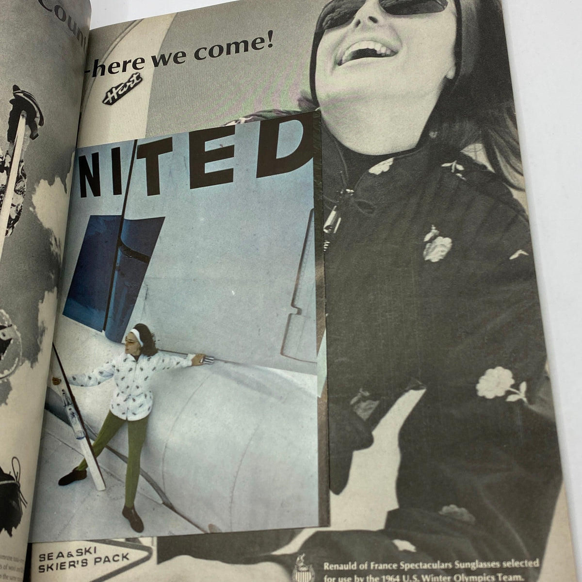 Vogue Magazine November 15 1963, a featured page includes advertisements and fashion articles representing the styles of the early 1960s.