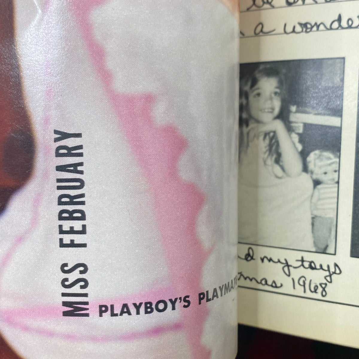 Inside page of VTG Playboy Magazine February 1983 titled 'Miss February', highlighting a Playmate feature from the 1980s.