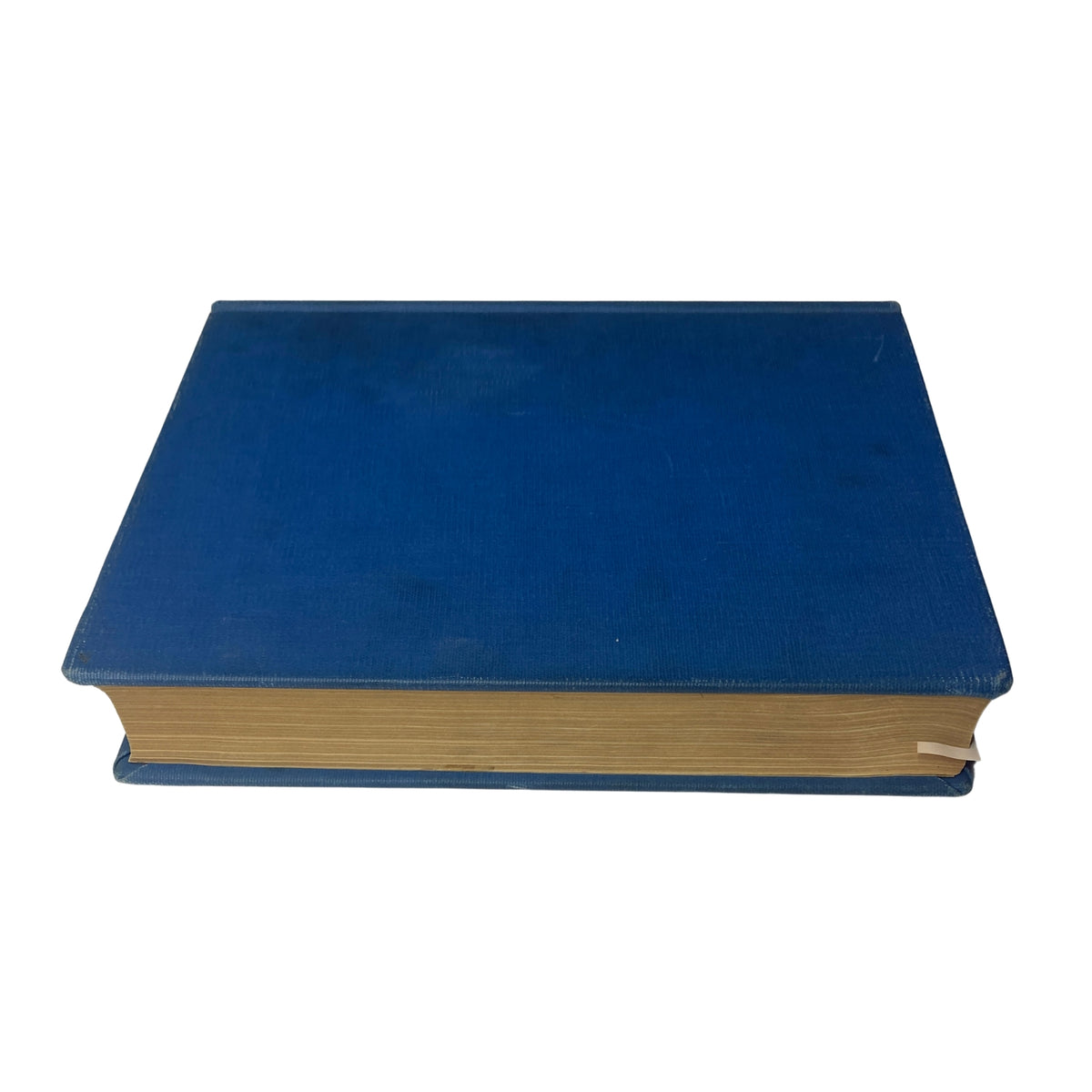 Side view of the Time Magazine Library Bound Weekly October 2, 1944 - December 25, 1944 showcasing its blue spine and aged features.