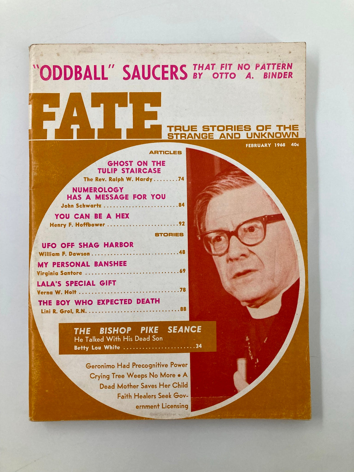 Vintage Fate Magazine February 1968 The Bishop Pike Seance No Label