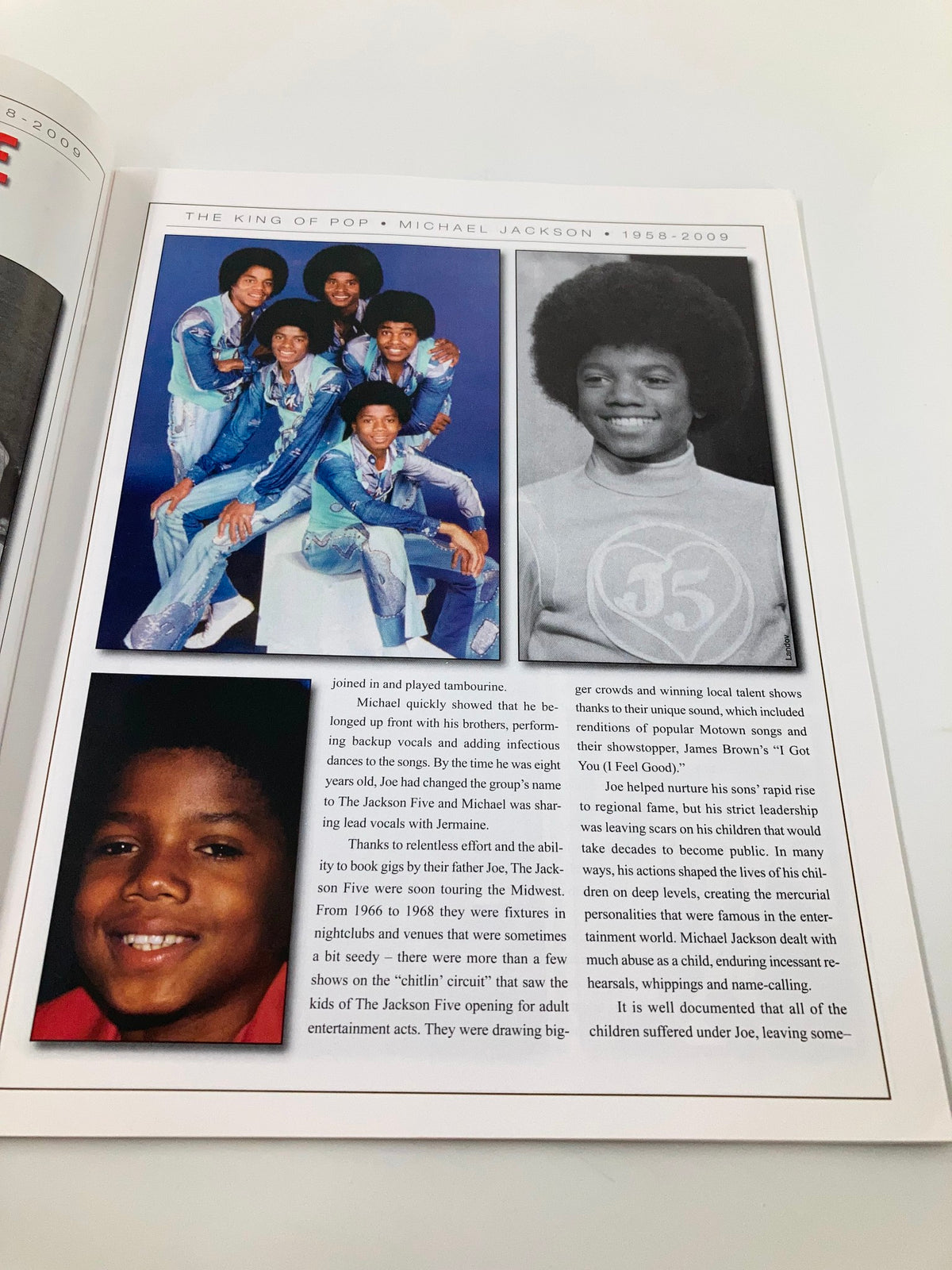 The Jackson Five during their early years, featured in the Michael Jackson 1958-2009 Collector's Photo Gallery #07, highlighting Michael Jackson's beginnings in music.