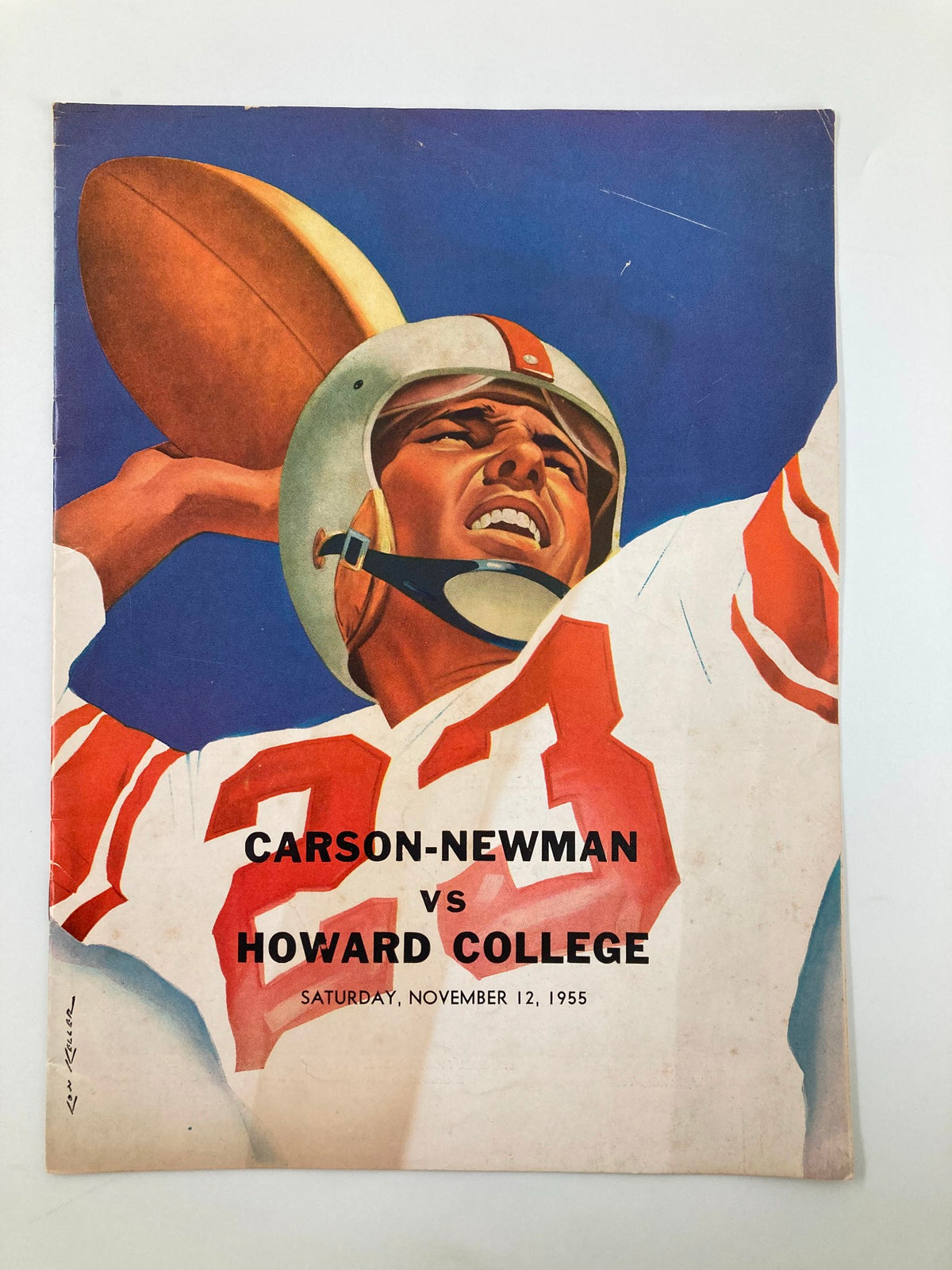 November 12 1955 Football Carson-Newman vs Howard College Official Program