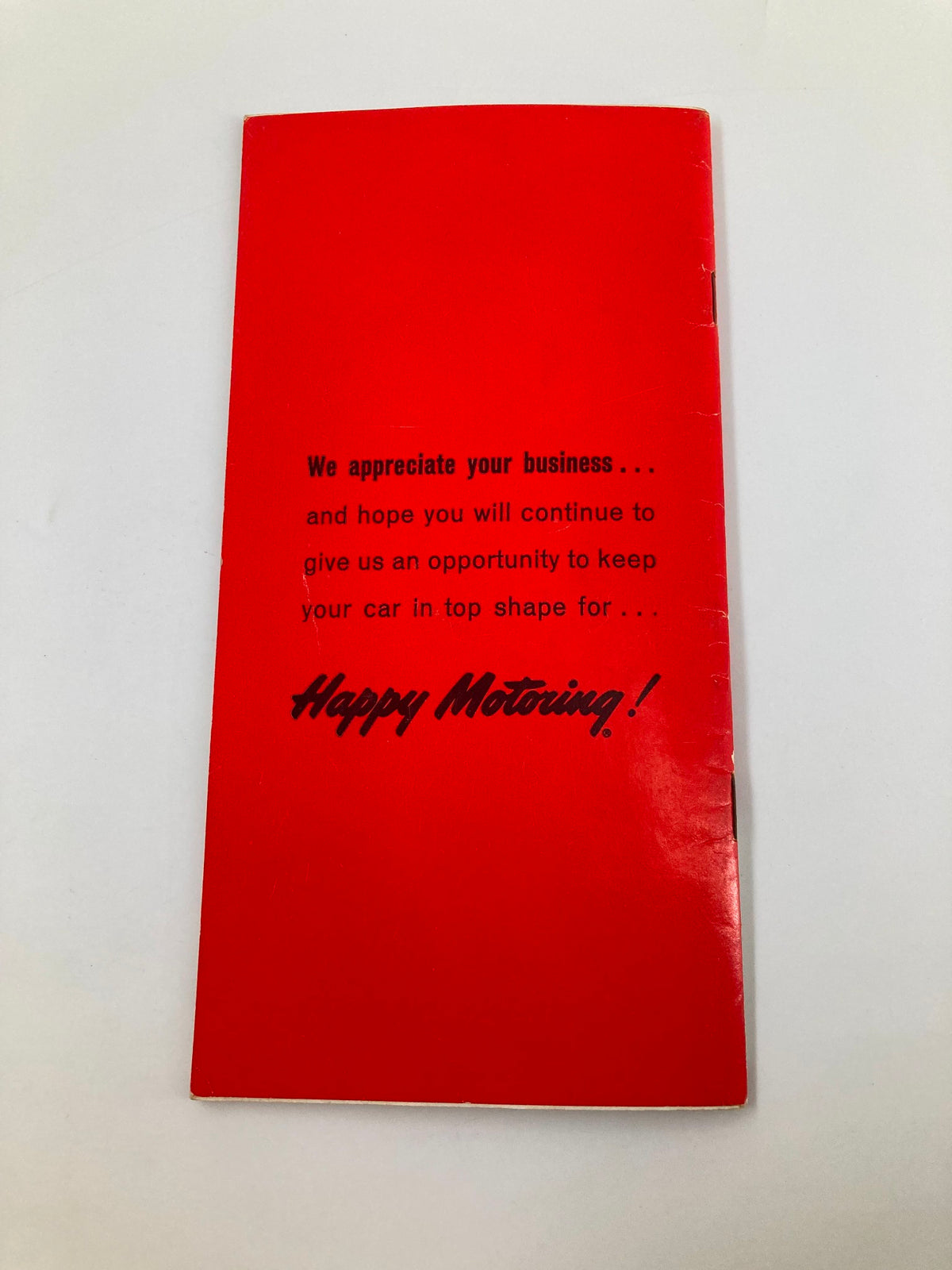 Cover of the VTG 1962 National Football College Preview Program featuring a vibrant red design with a message about customer appreciation for services.
