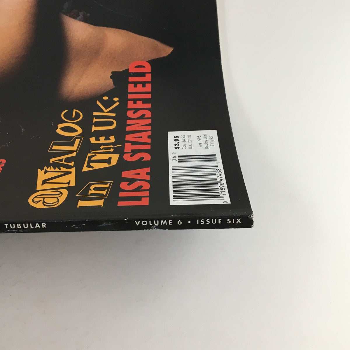 Side view of EQ Recording & Sound Magazine Volume 6 Issue 6 from June 1995 showcasing the magazine title and prominent features related to Lisa Stansfield.