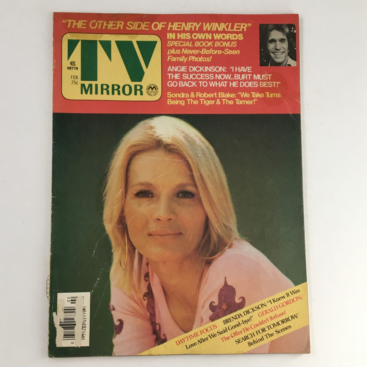 TV Mirror Magazine February 1977 Brenda Dickson, Henry Winkler No Label
