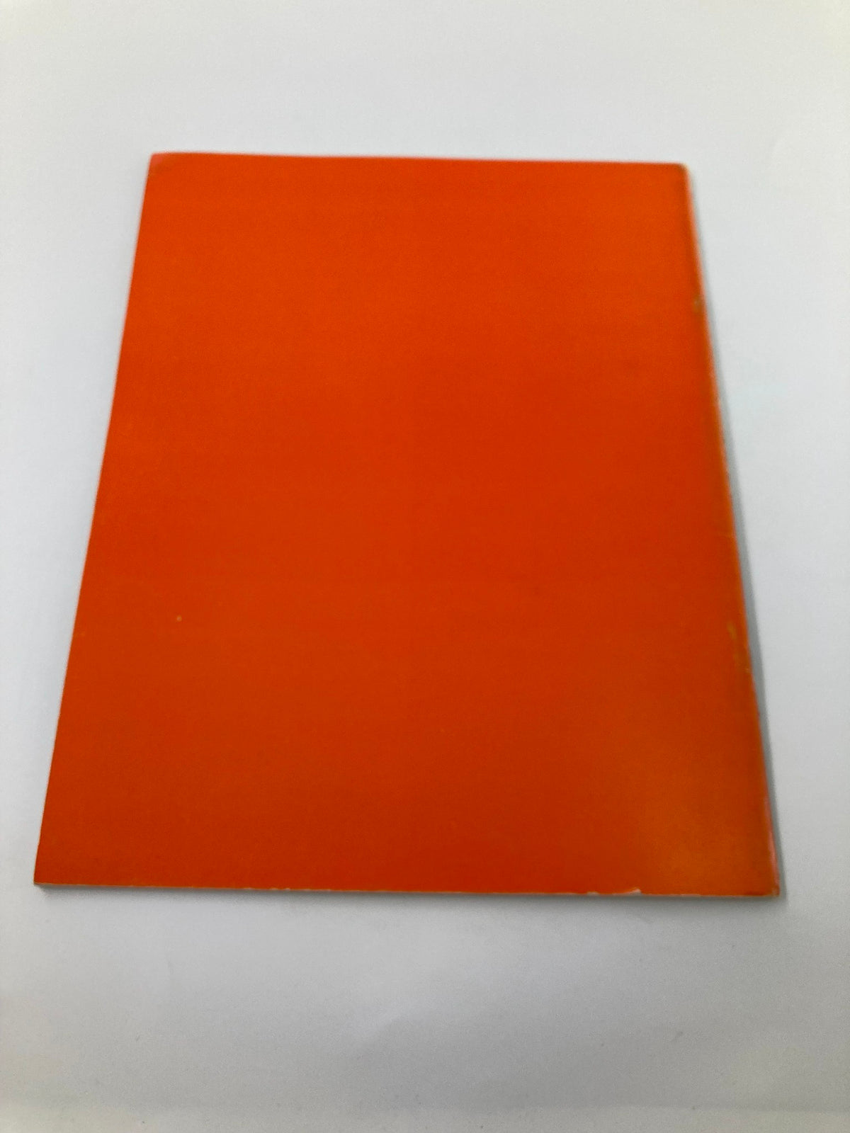 1976-1977 Bowling Green State University Basketball Schedule Program depicting the back cover in solid orange.