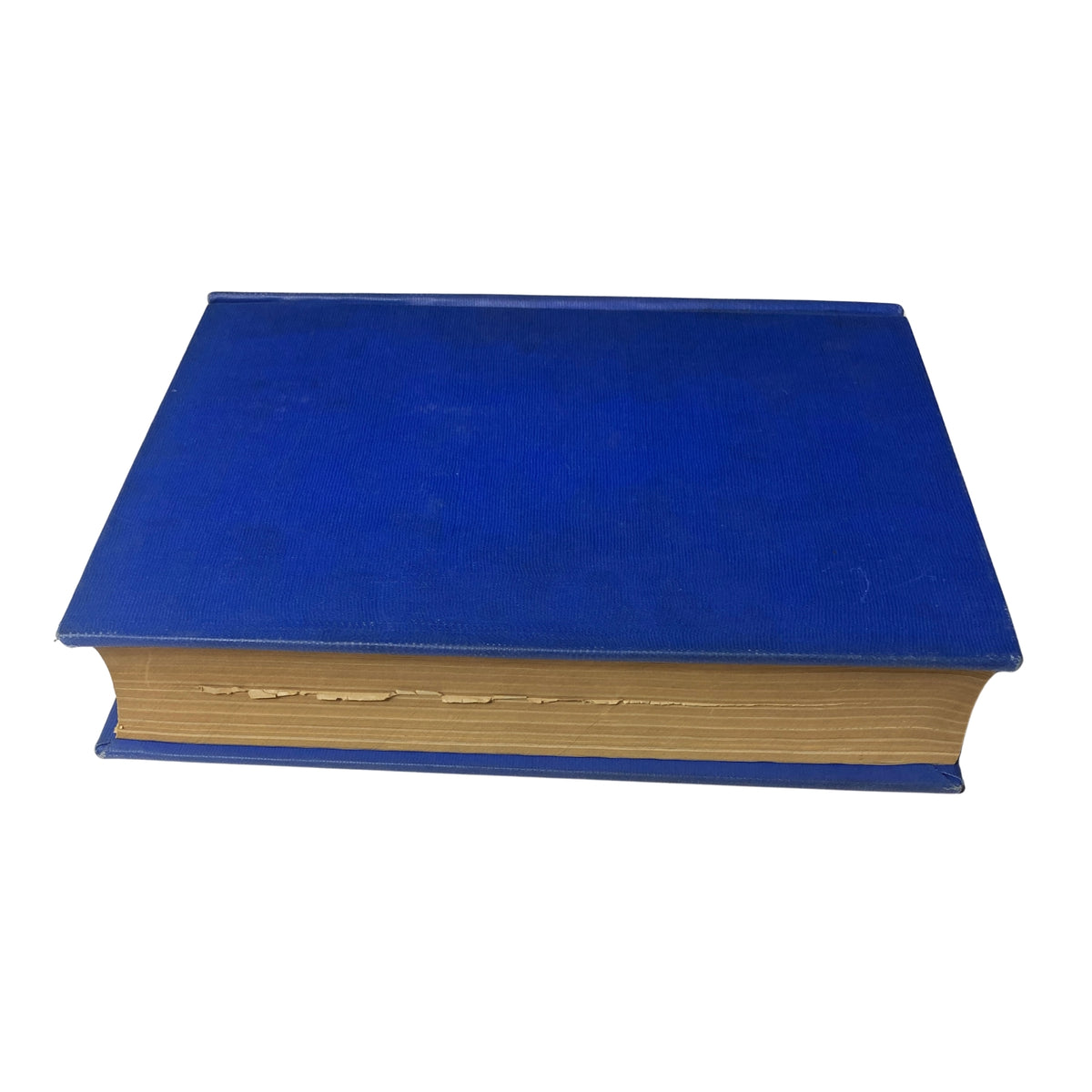 Top-down view of Time Magazine Library Bound April 1951 - June 25 1951, displaying a blue cover with visible wear and classic spine design.