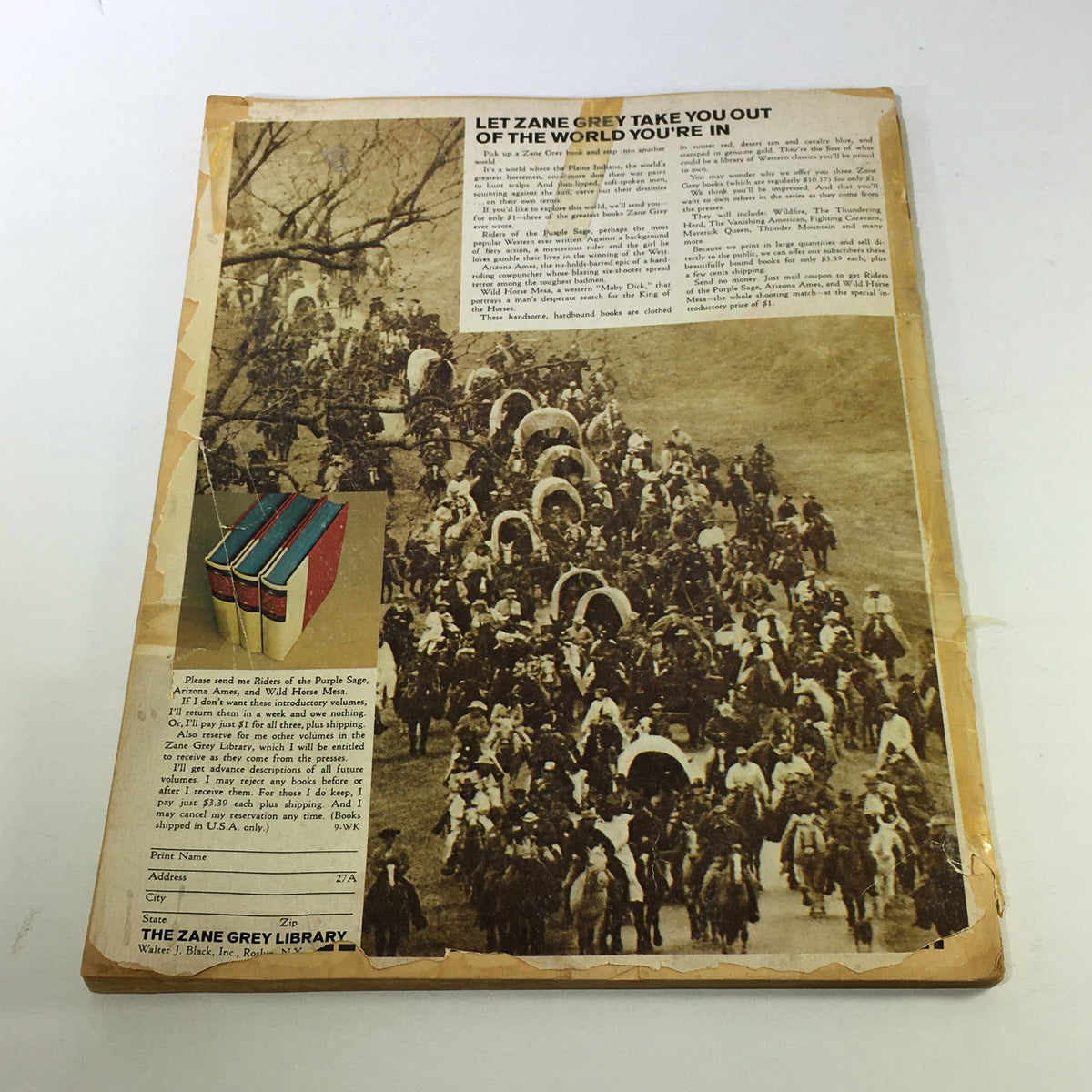 Back cover of VTG Street & Smith's Baseball 1969 Yearbook with vintage imagery and advertisements typical of that historical period.