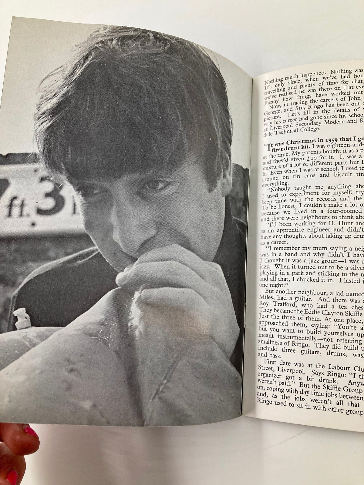 The Beatles Book Monthly Magazine July 1976 Issue #3, showcasing a personal moment of John Lennon, reflecting on his early musical experiences.