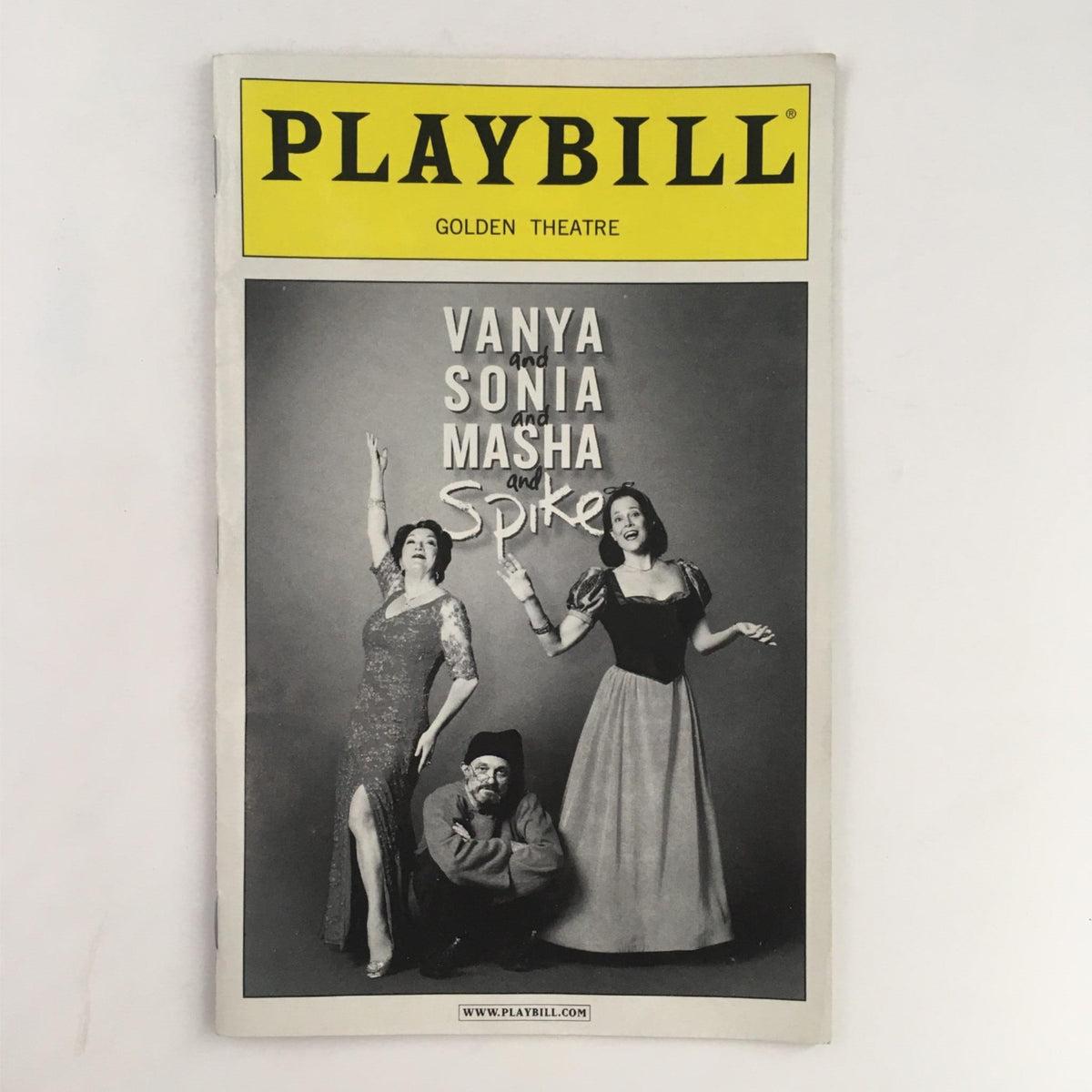 2013 Playbill for 'Vanya and Sonia and Masha and Spike' featuring cast members at the Golden Theatre, directed by Nicholas Martin.